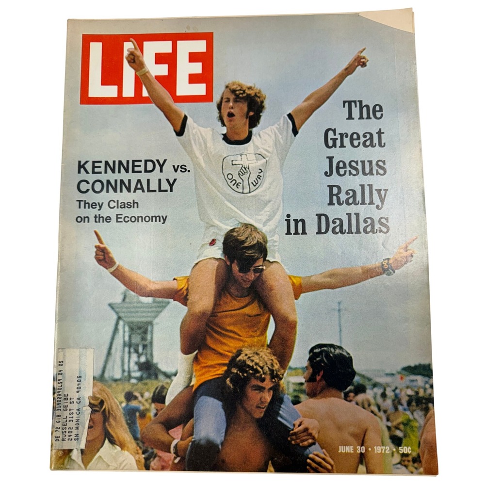 Vintage LIFE Magazine June 30 1972 Great Jesus Rally Dallas Kennedy vs Connally